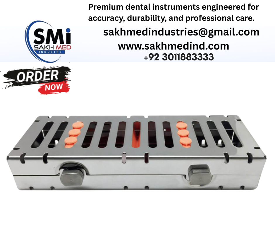 5 Pieces Dental Instruments Cassette Tray