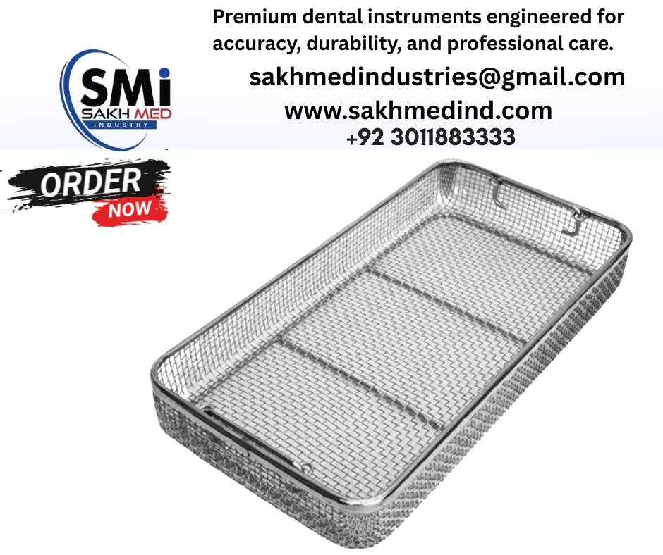 Dental Mesh Instruments Cassette Sterilization Tray Rack