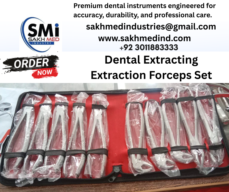 Dental Extracting Extraction Forceps 10 Pcs Set